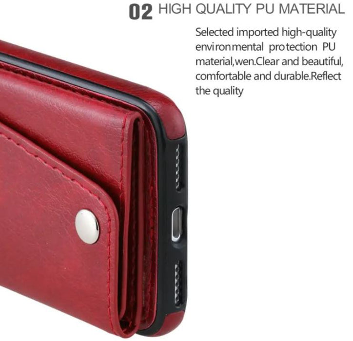 For iPhone 12 Pro Max Luxury Leather Wallet Shockproof Case Cover - Battery Mate