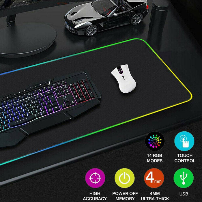 RGB Gaming Mousepad USB LED Gaming Maus Pad