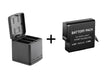 GoPro HERO 7 6 5 Black Battery Replacement + Multi-function Tripple Battery Dock Storage Charging Box 3in1 - Battery Mate