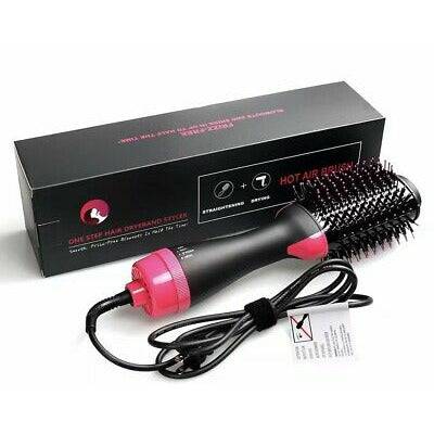 Hair Volumizer , Hot Blow Dry Brush Pro | 3 in 1 - Comb, Dryer, Straightner - Battery Mate