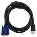 HDMI Male to VGA Male Cable HD Monitor Lead Adapter 15Pin 1080P Converter Laptop - Battery Mate