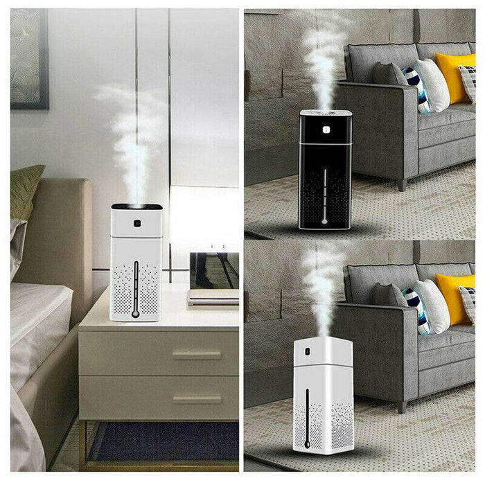 LED Air Humidifier Aroma Aromatherapy Diffuser Essential Oil Ultrasonic Purifier - Battery Mate