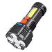 LED Super Bright Flashlight, Rechargeable Outdoor Multi-Functional Waterproof Led - Battery Mate