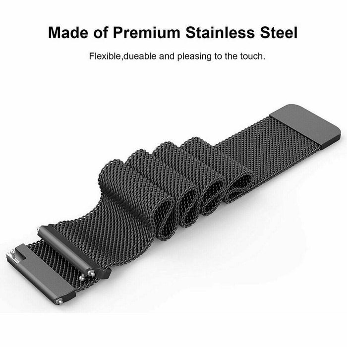 Magnetic Milanese Stainless Watch Wrist Band Strap For Fitbit Versa 2 Lite Smart - Battery Mate