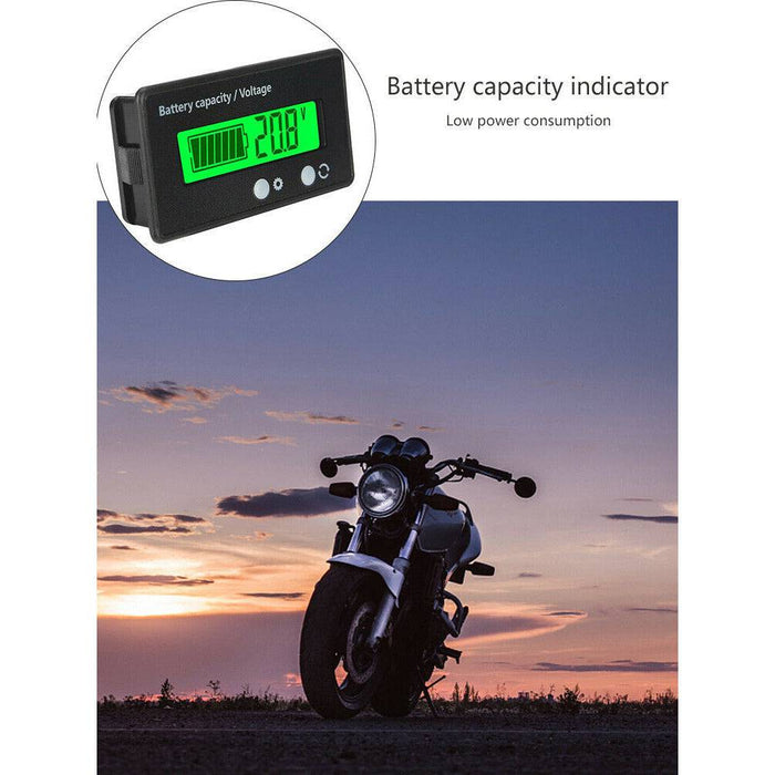 Meter LCD Car Lead-acid Monitor Voltmeter Battery Tester Capacity Indicator Bike - Battery Mate