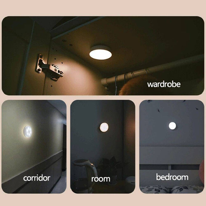 Night Light Body Induction Lamp USB Rechargeable Wall Mount - Battery Mate