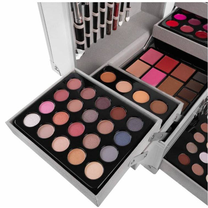 Professional Makeup Set Face Powder Matte Shimmer Eyeshadow Palette Lipstick Makeup Brushes Highlighter Bronzer Make Up Kit - Battery Mate