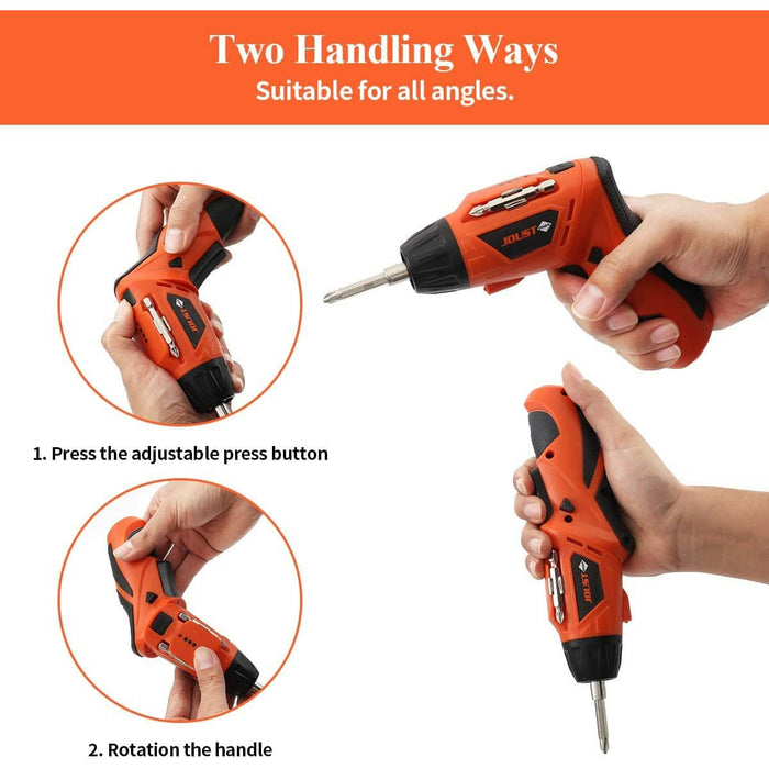 Smart Cordless Rechargeable Screw driver | 45 Pcs Set - Battery Mate