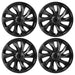 Tesla Model 3 Wheel 18" Hub Cap Replacement ABS Rim Cover Set of 4 Matte Black - Battery Mate