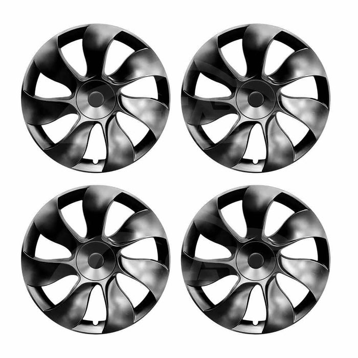 Tesla Model Y Wheel Cover Caps 19 Inch Rim Hubcap Hub Cap Set of 4 | Tavice Turbine Style - Battery Mate