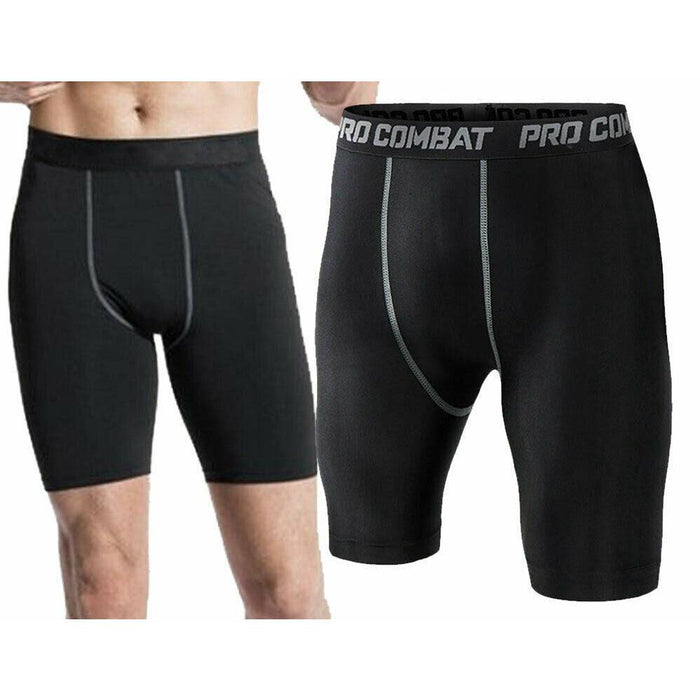 Tights Pant Under Skin Base Shorts Pants Layer Compression Sports Fitness Men - Battery Mate