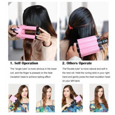 3 tube shop curling iron