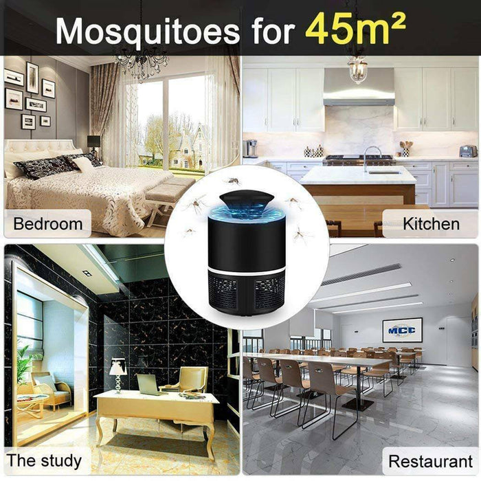 USB Mosquito Insect Killer Electric Lamp LED Light Fly Bug Zapper Trap Catcher - Battery Mate