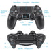 Wireless Bluetooth Controller Compatible Playstation 4 PS4 Controller Gamepad - Black - Battery Mate