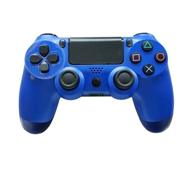 Wireless Bluetooth Controller Compatible Playstation 4 PS4 Controller Gamepad - Blue - Battery Mate